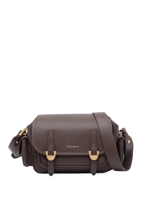 Coccinelle flap pocket crossbody bag - Brown