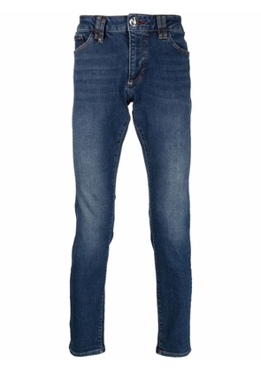 Philipp Plein mid-rise slim-cut jeans - Blue