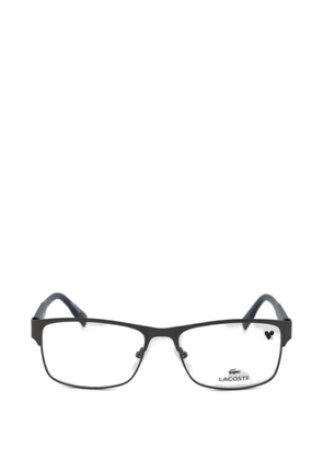 Lacoste matte-finish rectangle-frame glasses - Grey