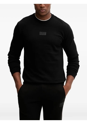 Ea7 Emporio Armani logo crew-neck sweatshirt - Black