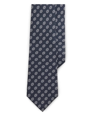 Ralph Lauren Purple Label Linked-Cubes silk-twill tie - Blue