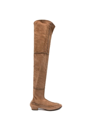 The Row Pre-Owned Awar over-the-knee boots - Brown