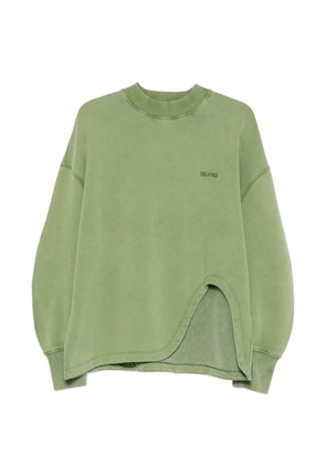 The Attico logo-embroidery sweatshirt - Green