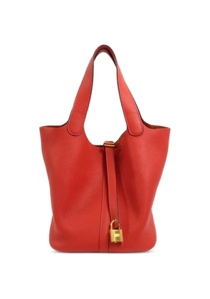 Hermès Pre-Owned MM Picotin leather tote bag - Red