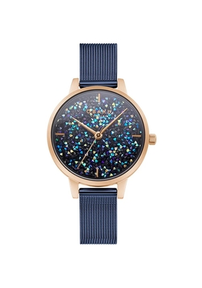OBAKU Orion crystal-embellished 32mm watch - Blue