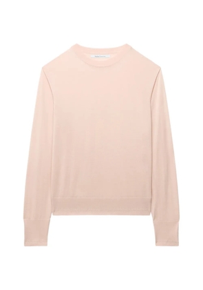 Another Tomorrow featherweight crew-neck sweater - Pink