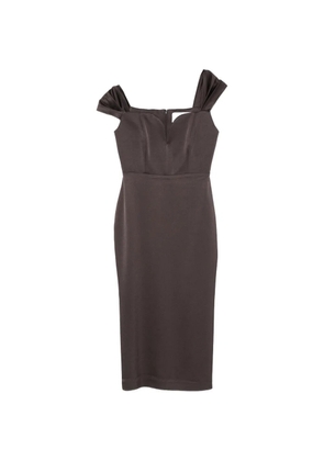 Alex Perry V-neck midi dress - Grey