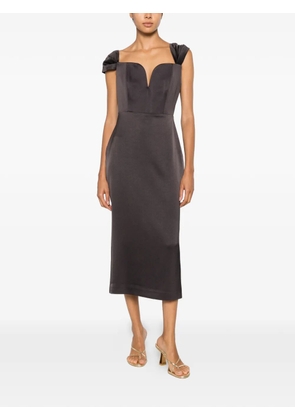 Alex Perry V-neck midi dress - Grey
