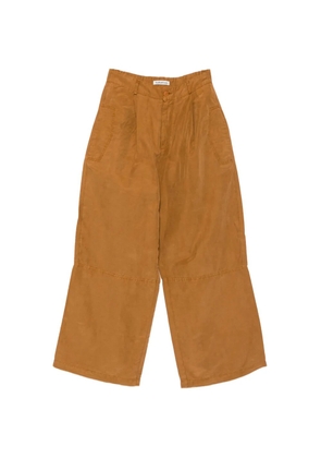YMC Drop Out pleated wide-leg trousers - Orange
