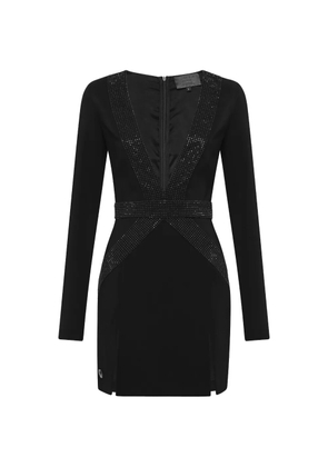 Philipp Plein Short Dress Crystal - 02 BLACK