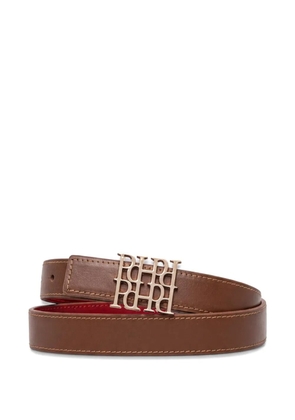 Pedro Del Hierro logo buckle belt - Brown