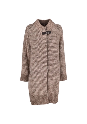 Falconeri buckle-fastening single-breasted coat - Neutrals