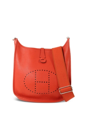 Hermès Pre-Owned PM Evelyne leather shoulder bag - Red