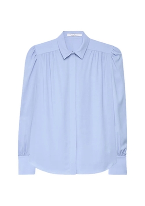 Another Tomorrow gathered blouse - Blue