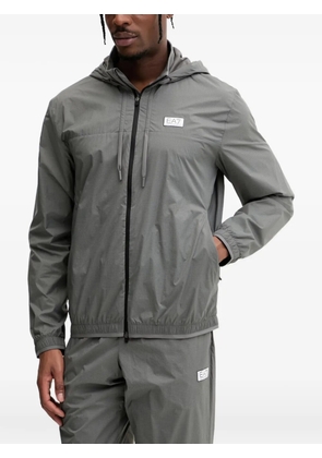 Ea7 Emporio Armani logo-patch track pants - Grey