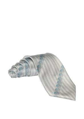 Zilli linear swirl silk ties (pack of two) - Blue