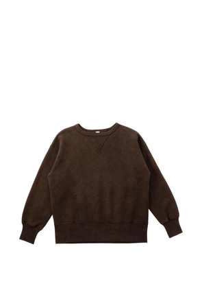 TAIGA TAKAHASHI Lot.603 V-insert sweatshirt - Brown