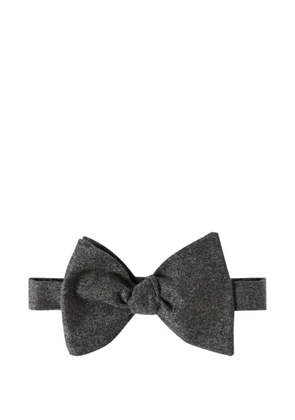 Brunello Cucinelli cashmere and silk lightweight flannel bow tie - Grey