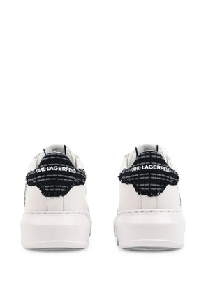 Karl Lagerfeld logo-detail platform sneakers - White