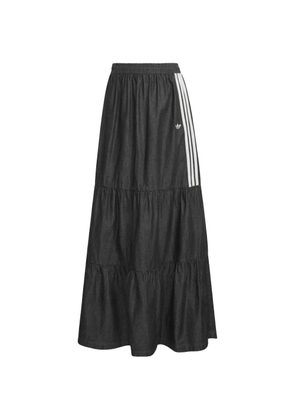 adidas denim maxi skirt - Black