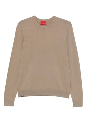 HUGO fine-knit jumper - Green