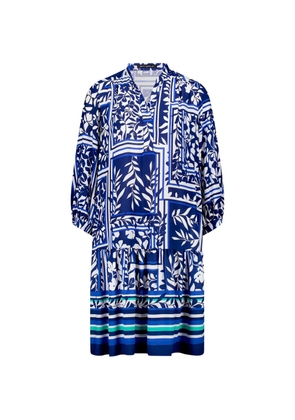 Betty Barclay floral-print ruffled dress - Blue