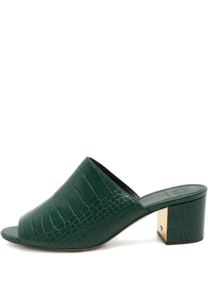 Tory Burch 55mm croc-embossed leather sandals - Green