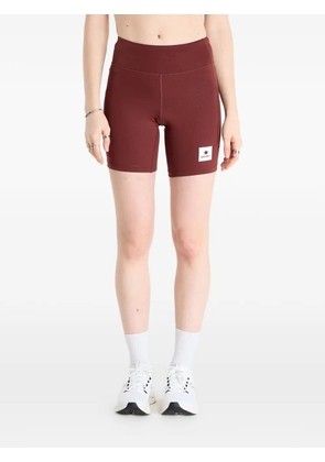 SAYSKY Combat+ logo-patch shorts - Brown