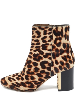 Tory Burch leopard-print boots - Brown