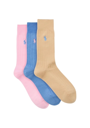 Polo Ralph Lauren Polo Pony ribbed-knit socks - Blue