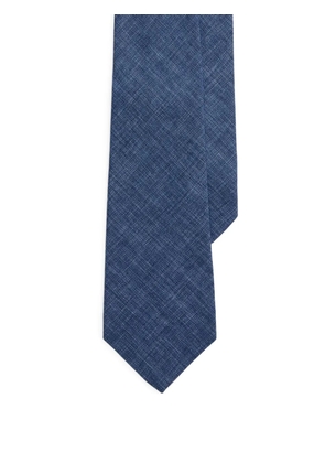 Ralph Lauren Purple Label délavé-linen tie - Blue