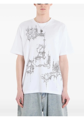 WASTED Stronghold graphic-print T-shirt - White