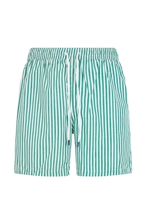 Fedeli striped drawstring swim shorts - Green