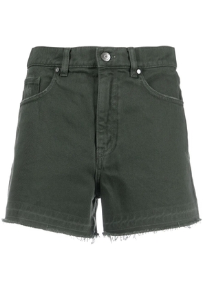 P.A.R.O.S.H. distressed-effect denim shorts - Green