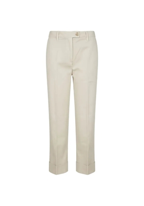 Re-Hash pressed-crease turn-up trousers - Neutrals