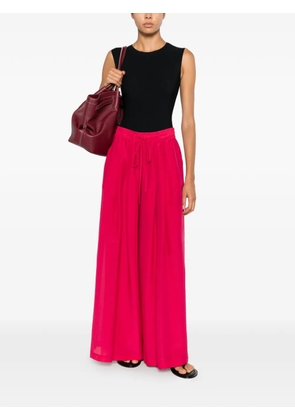 PSOPHIA drawstring-waist wide-leg trousers - Pink