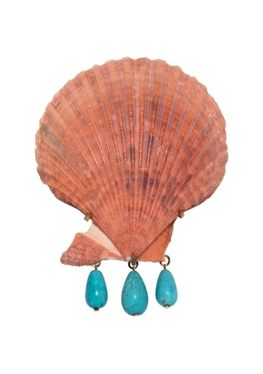 Jennifer Behr Cyrus shell barrette - Pink