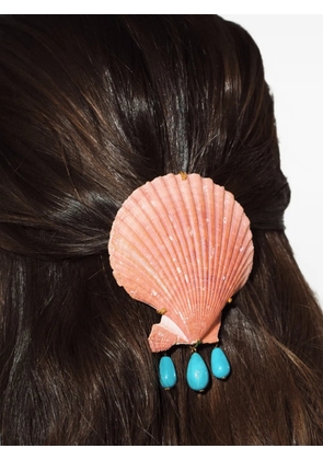 Jennifer Behr Cyrus shell barrette - Pink