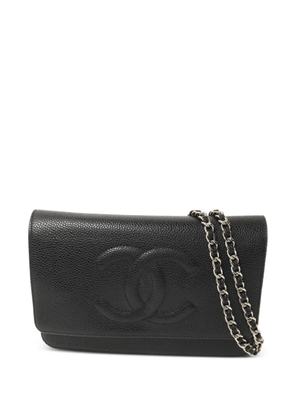 CHANEL Pre-Owned Timeless CC wallet on chain shoulder bag - Black