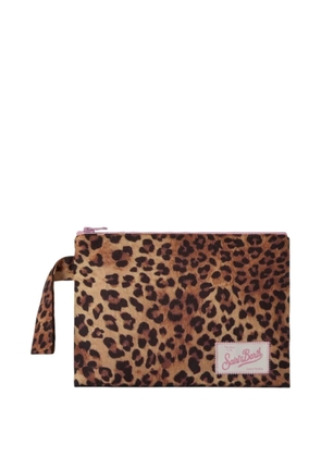 MC2 Saint Barth Pareasy leopard-print make-up bag - Brown