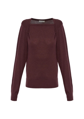 By Malene Birger Gwen square-neck sweater - Brown