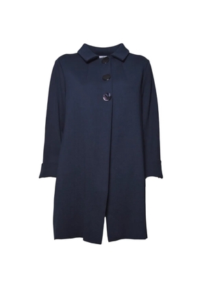 Charlott button-up collared coat - Blue