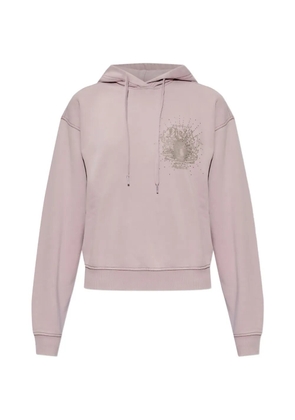 Diesel F-phoeny graphic-print rhinestone-embellished hoodie - Purple