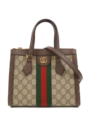 Gucci Pre-Owned Ophidia Web-stripe tote bag - Neutrals