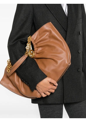 Michael Kors small Indie Cinch chain-link shoulder bag - Brown