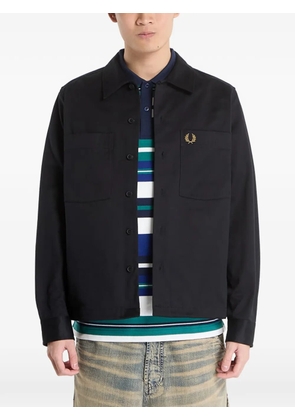Fred Perry twill-texture shirt - Black