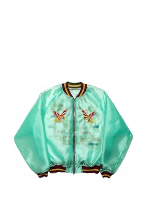 KAPITAL Sheer Pearl Souvenir Souvenir bomber jacket - Green