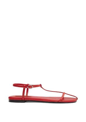 Simon Miller Cage leather flat sandals - Red