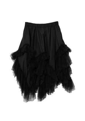 Noir Kei Ninomiya ruffled skirt - Black