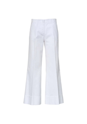 QL2 high-waisted palazzo pants - White